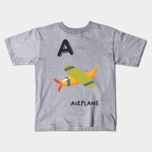 Airplane A Kids T-Shirt